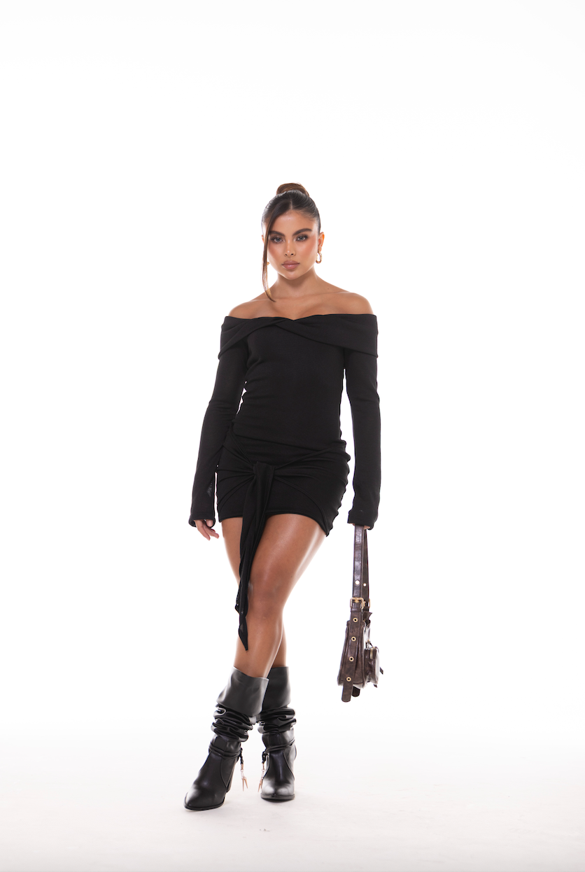 SUNSET DRESS BLACK