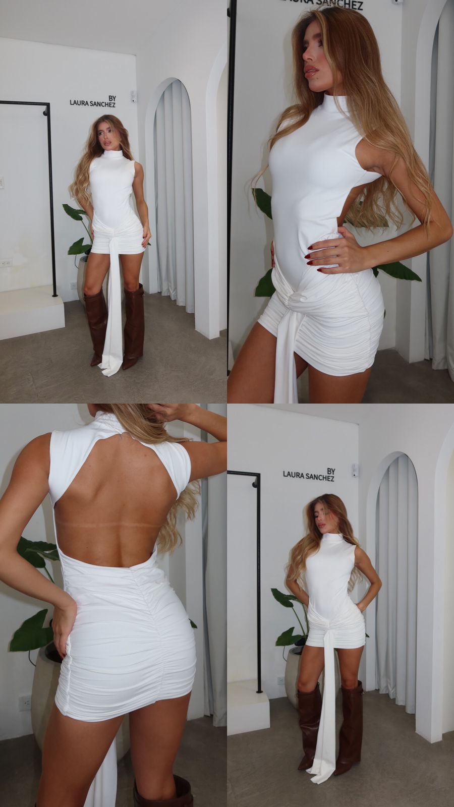 ALASKA WHITE MINI DRESS