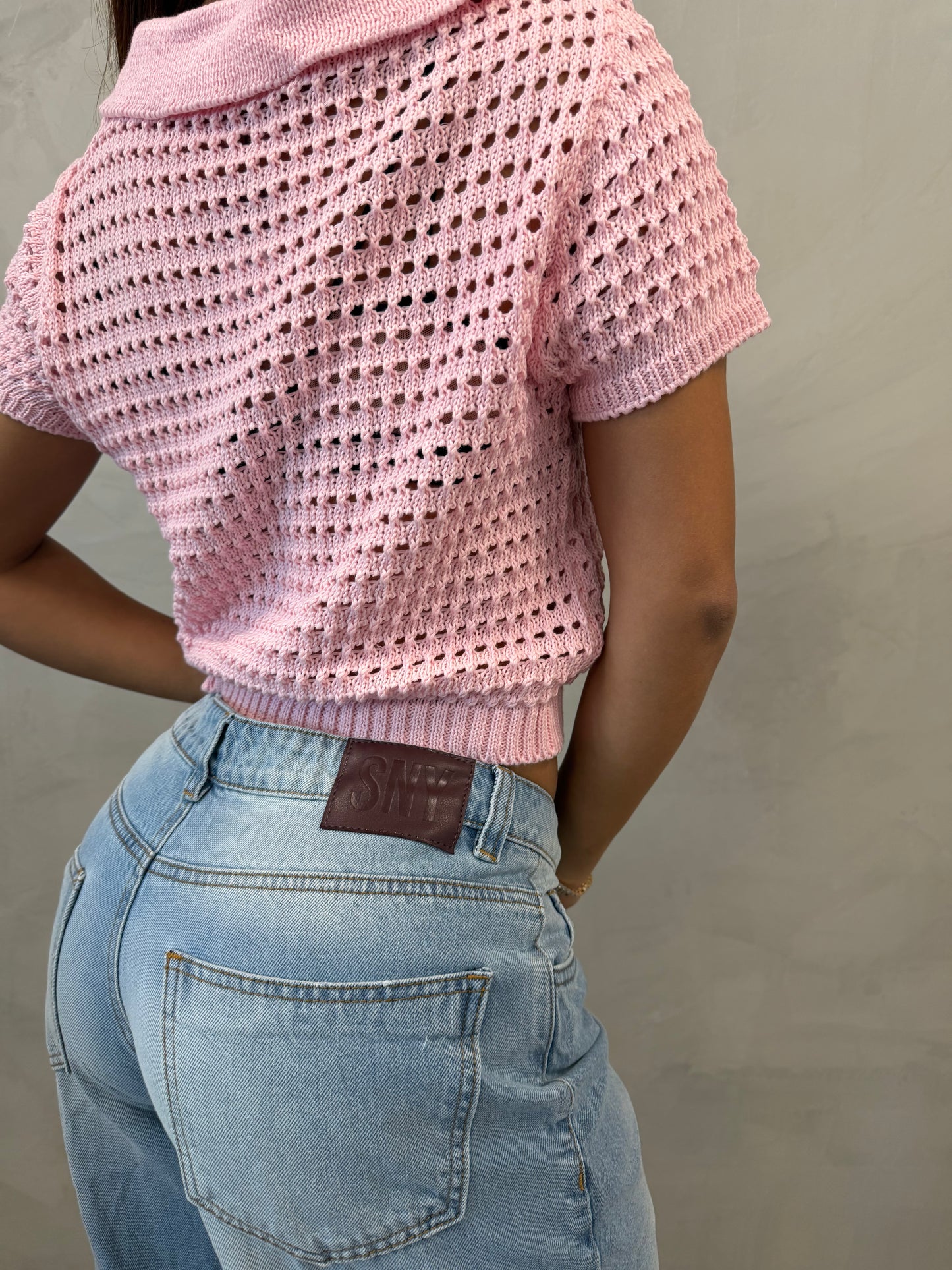 COQUETTE TOP BABY PINK